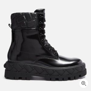 Kurt Geiger London Hiker Lace Up Leather Boots